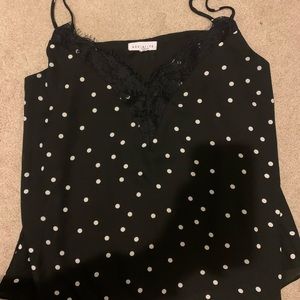 Socialite polka dot tank top